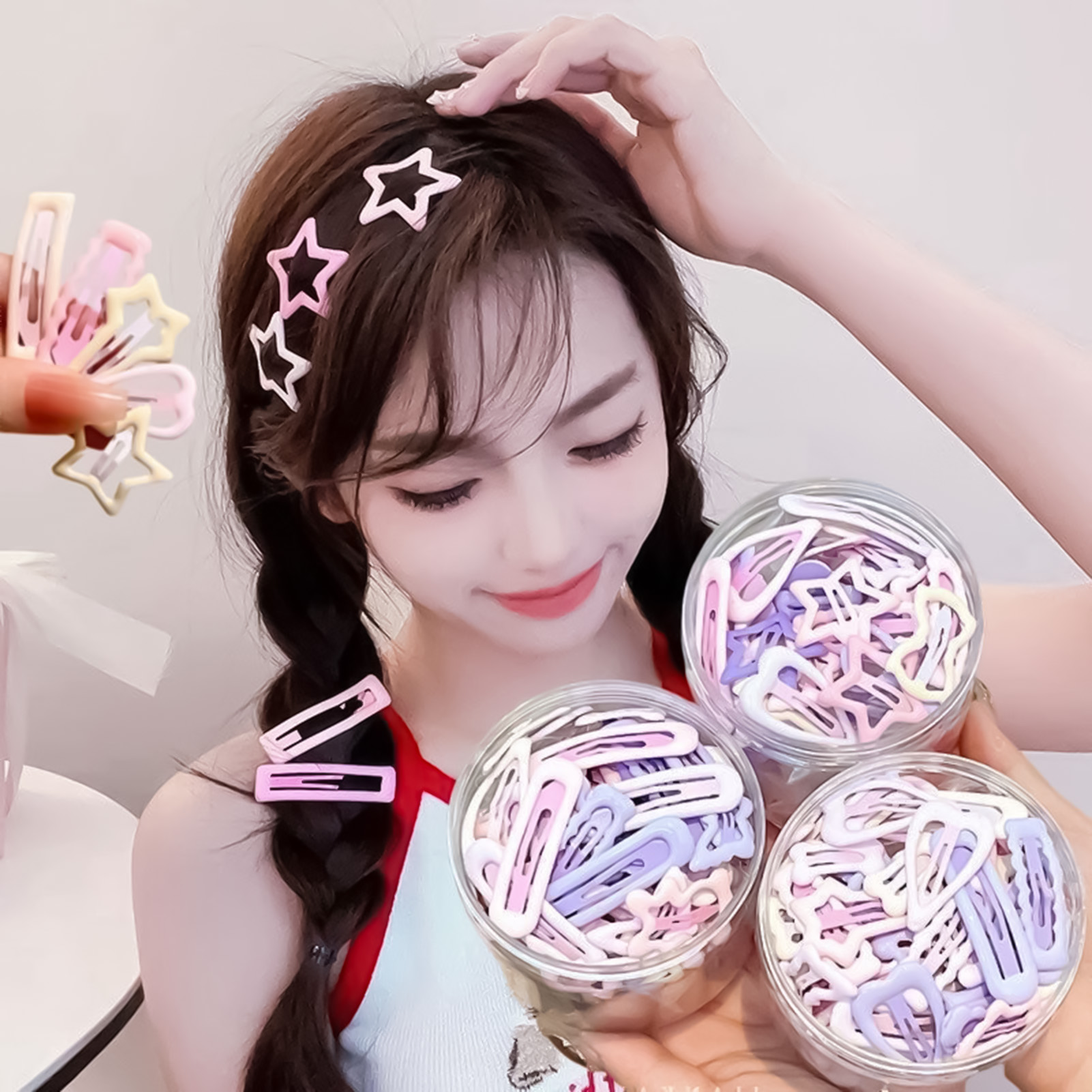 Korean Daily Lifestyle - 3PCS Tatlı Stil Şapka İğneleri Günlük