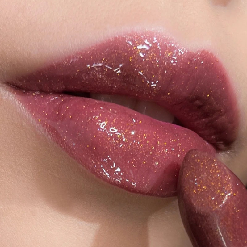 Lip Tint Korean - Kalıcı Glitter ruj su geçirmez çıplak