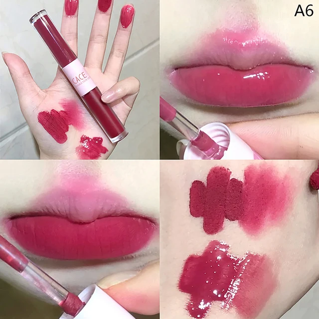 Lip Tint Korean - Çift kafa dudak parlatıcısı mat kadife