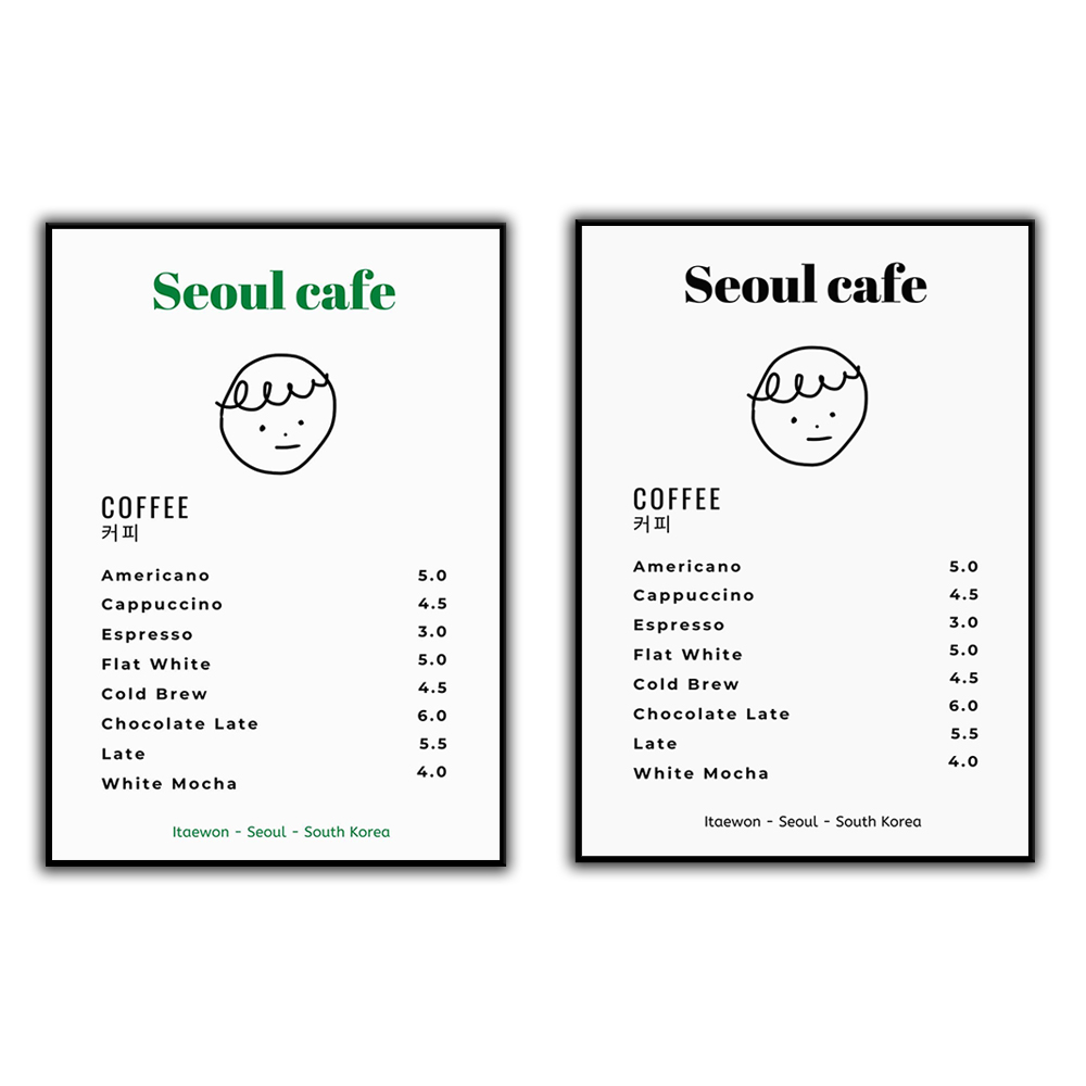 Seul Cafe Baskı Duvar Sanatı Y - Korean Arts And Lifestyle incelemesi ve fiyatı