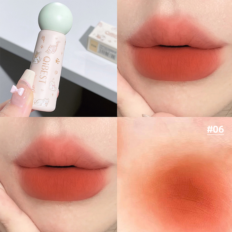QIBEST Sevimli Kadife Mat Duda - Lip Tint Korean incelemesi ve fiyatı