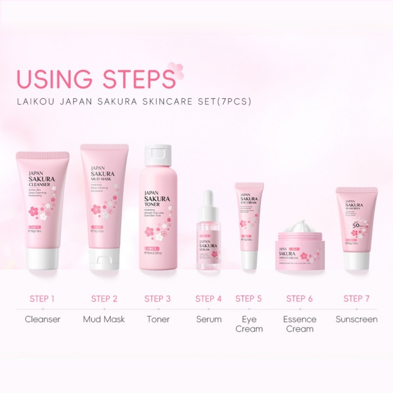 Kore Sakura Cilt Bakım Seti Ne - Korean Skincare Routine incelemesi ve fiyatı